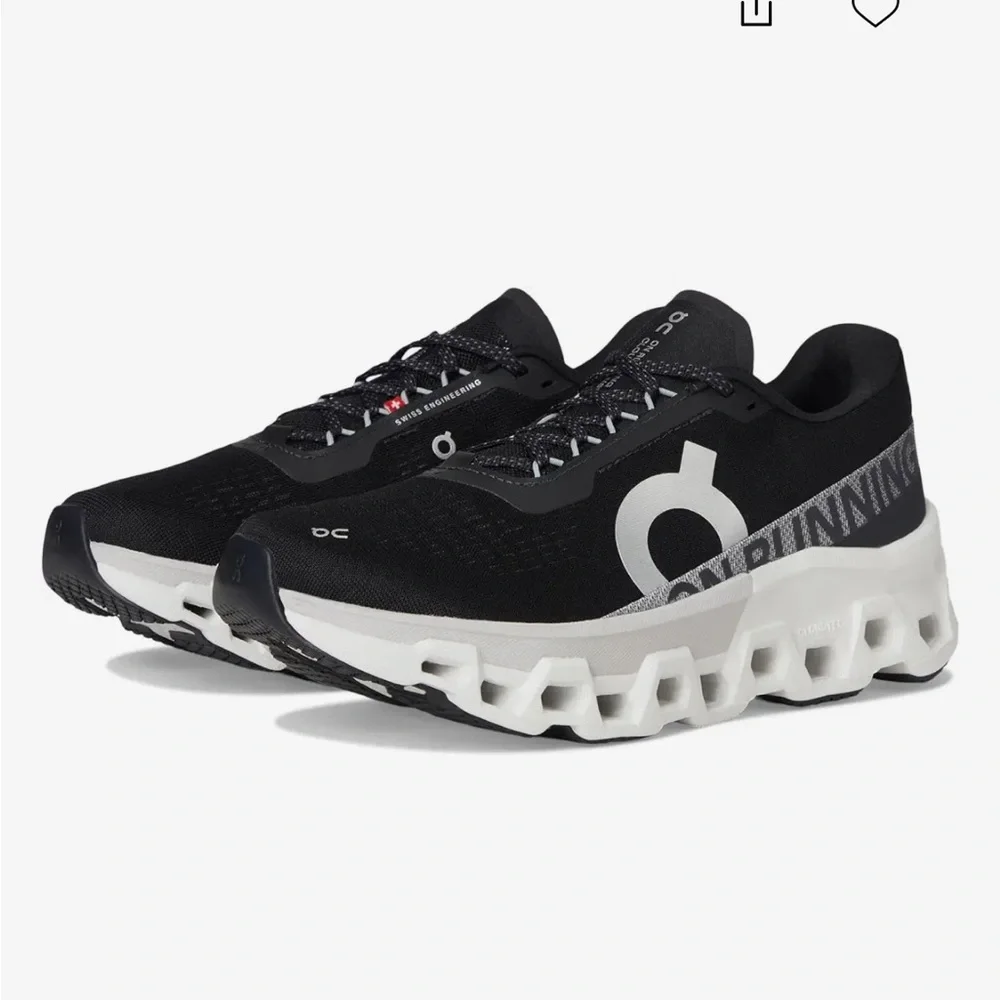 ON Running Cloudmonster 2 Running Shoe Black Frost Womenâs 6.5 - Picture 1 of 15